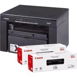 Canon i-SENSYS MF3010 Multifunción Láser Monocromo Negro con 2x Cartucho 725